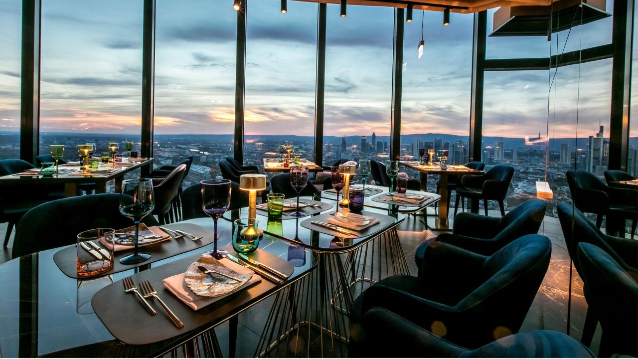 Bar und Rooftop Restaurant in Frankfurt: Franziska im Turm