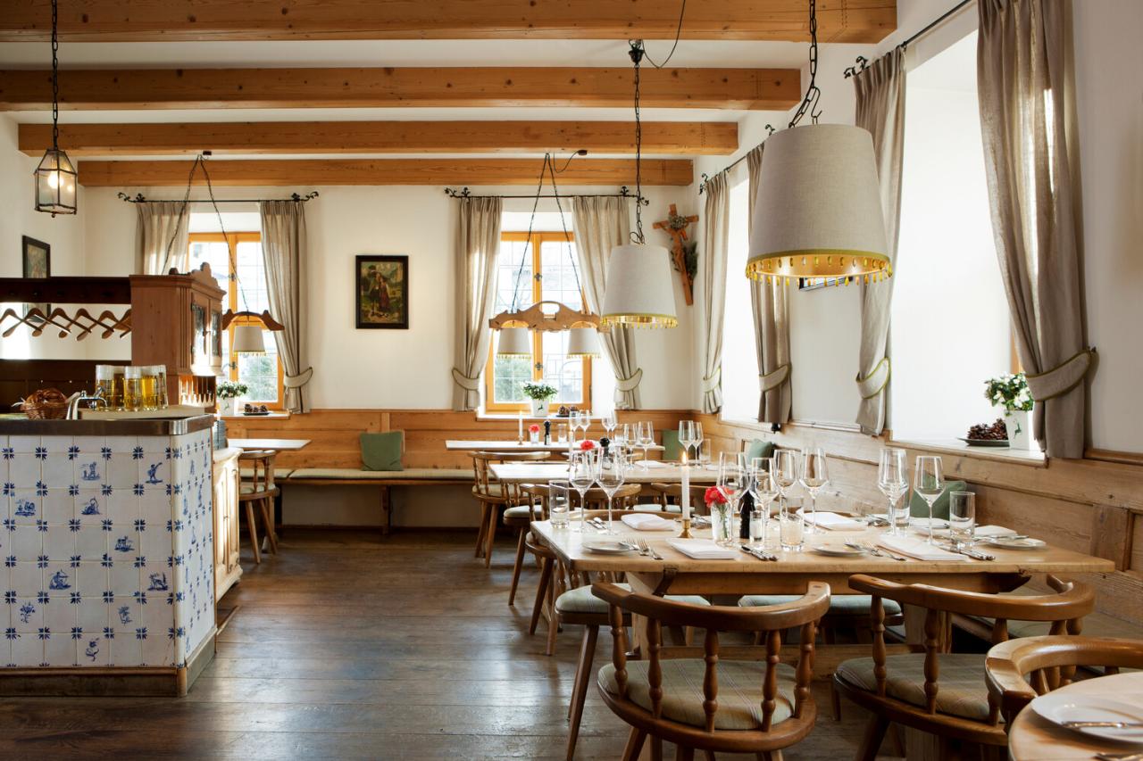 Bachmair Weissach Restaurant Stube