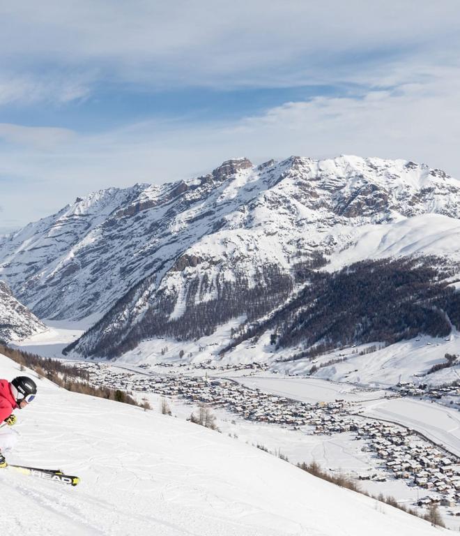 Winterurlaub in Livigno Italien Skifahren Skitouren