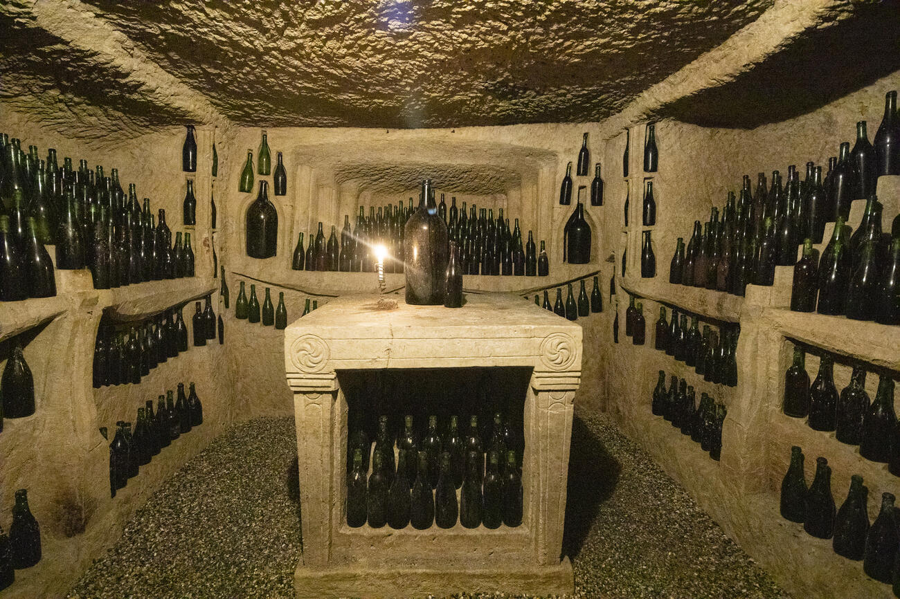 Ein Infernot Weinkeller in Casale Monferrato