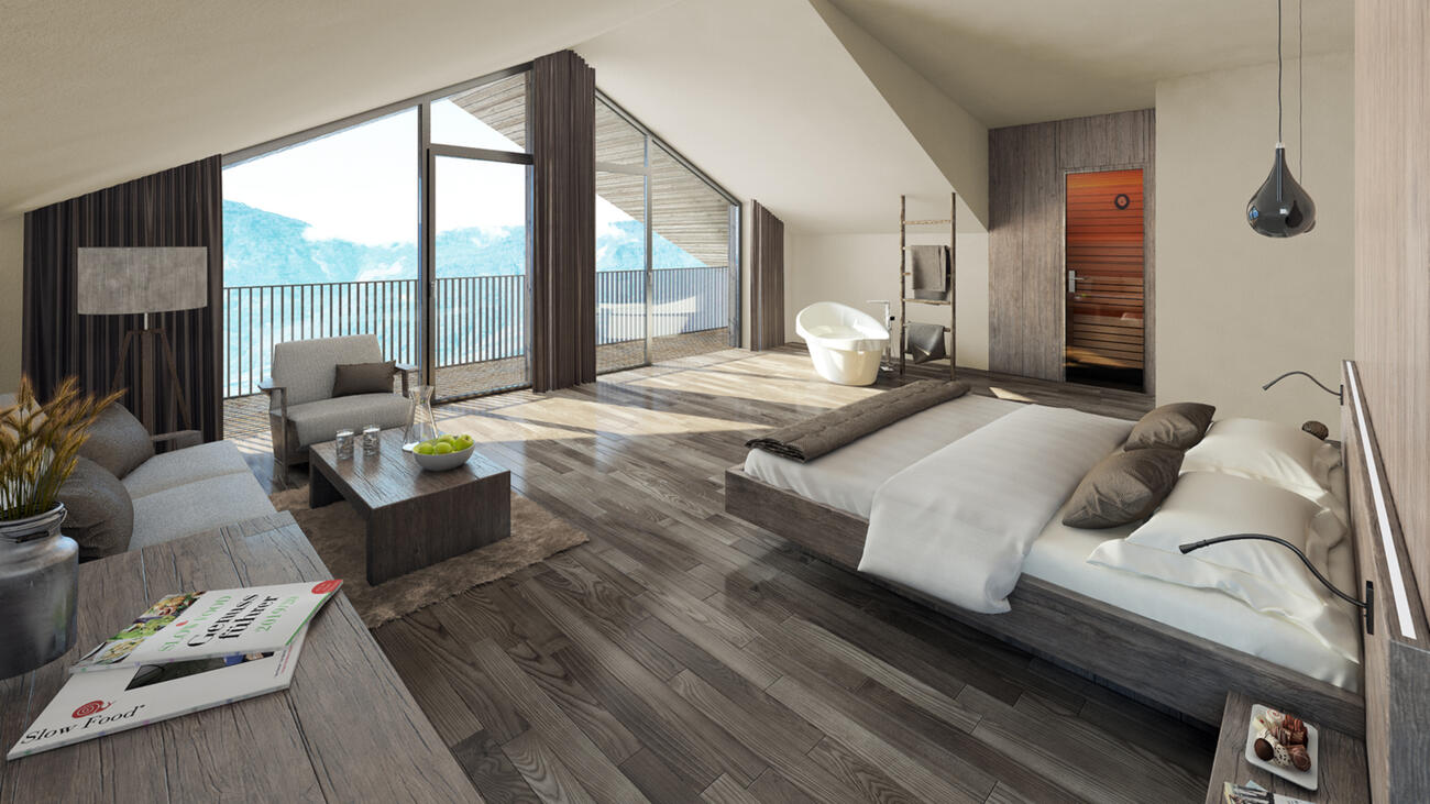 Hotel Mea Via slow farm Südtirol Seiser Alm Italien Suite Rooftop