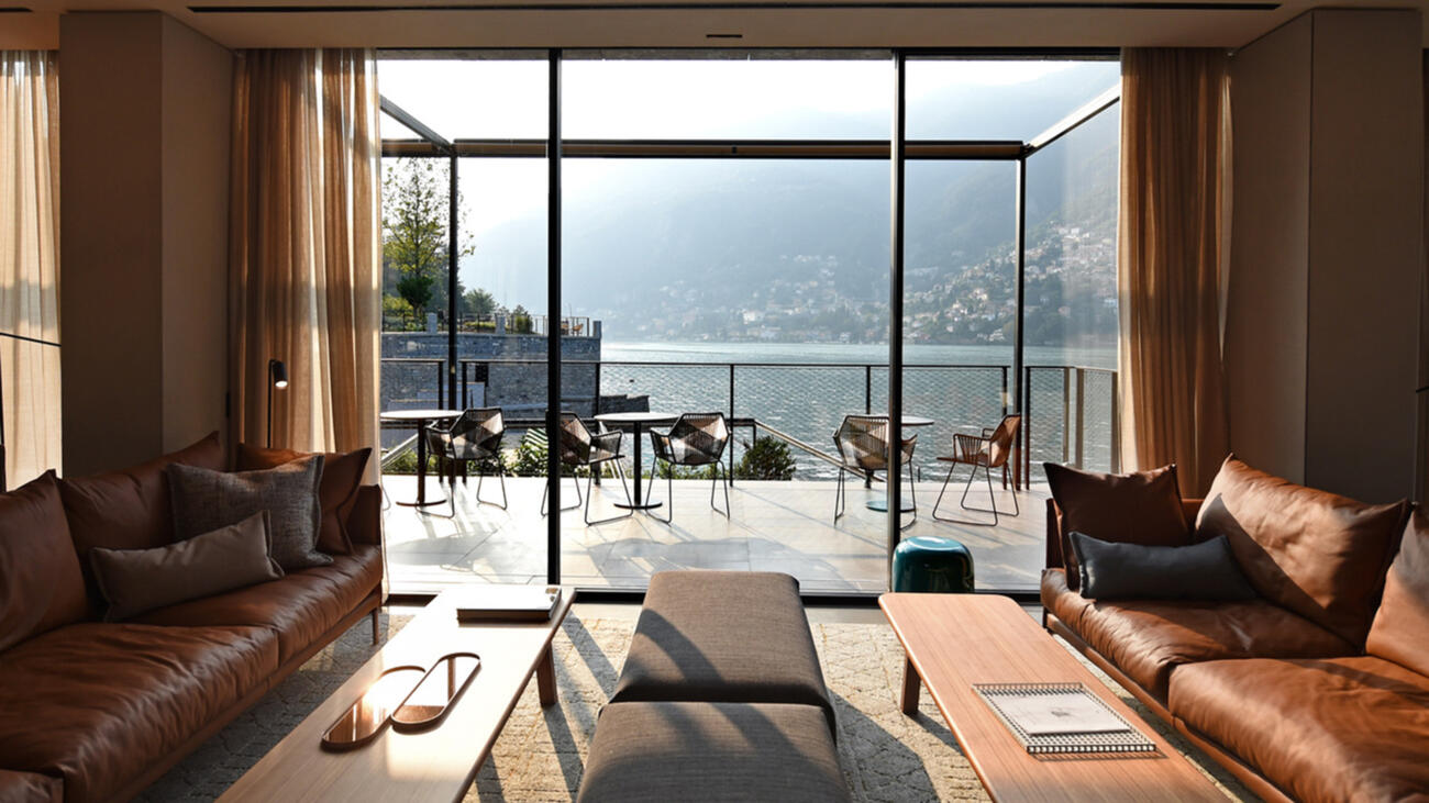 Il Sereno Comer See Italien Design Luxus Hotel Terrasse
