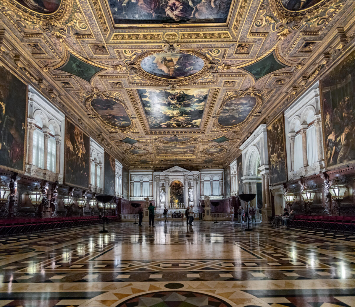 Italien Venedig Scuola Grande di San Rocco Il Salone Maggiore