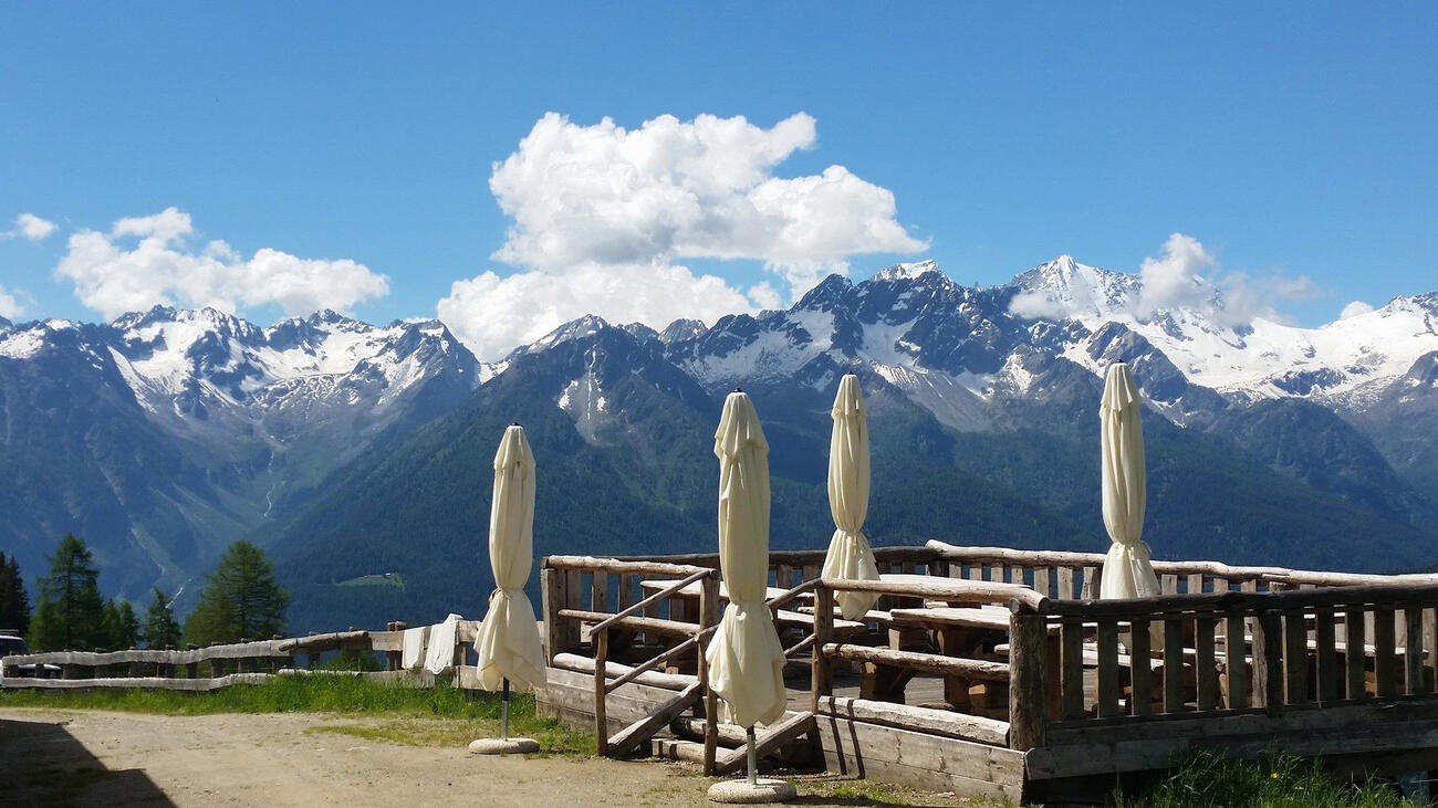 Almurlaub im Trentino Berge Sonnenterrasse Nestalp