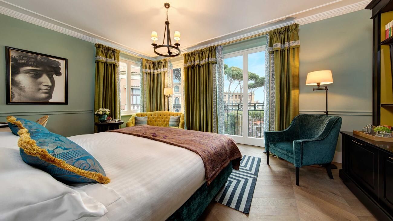 Hotel de la Ville, Luxushotel in Rom - Schlafzimmer Suite