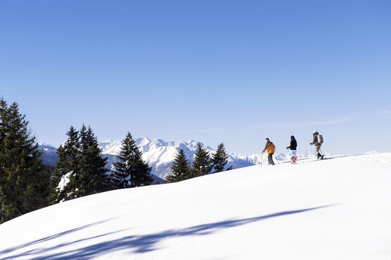 Wintererlebnisse in Südtirol Schneeschuhwandern am Vigiljoch