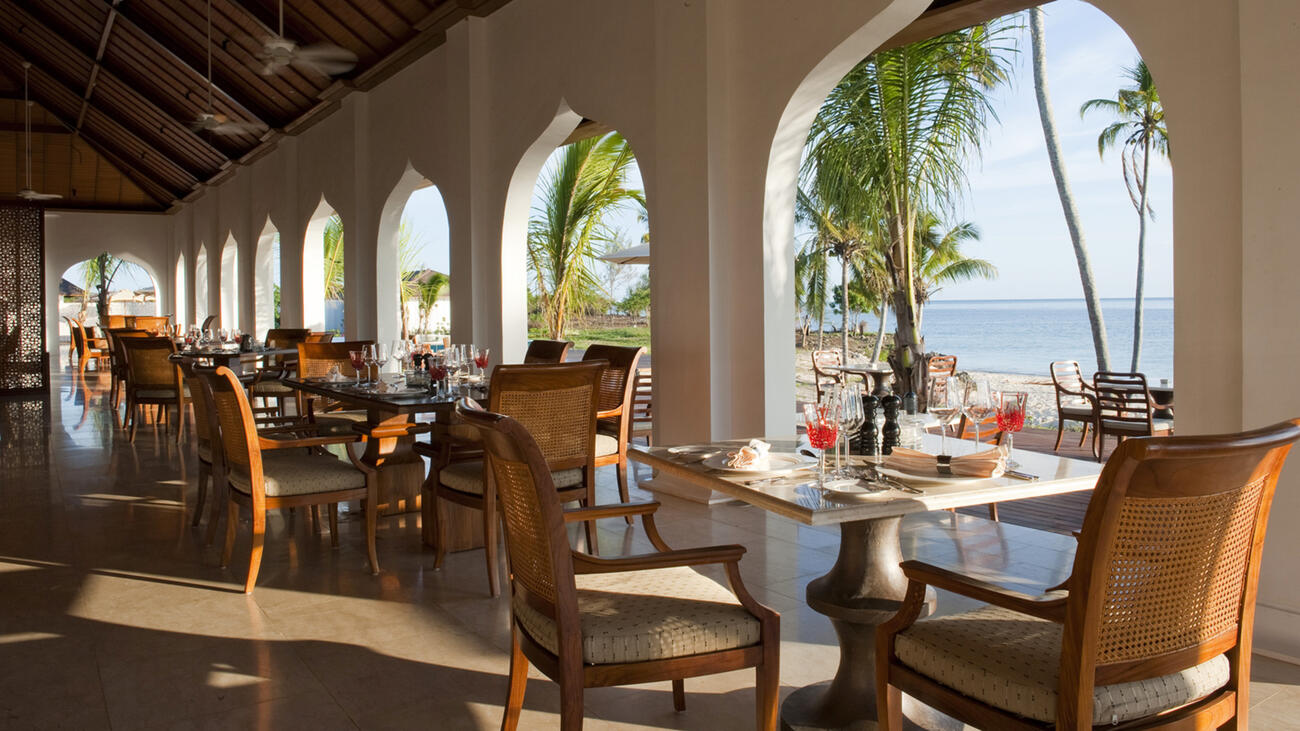 The Residence Zanzibar Afrika Restaurant Wellnessurlaub auf Sansibar