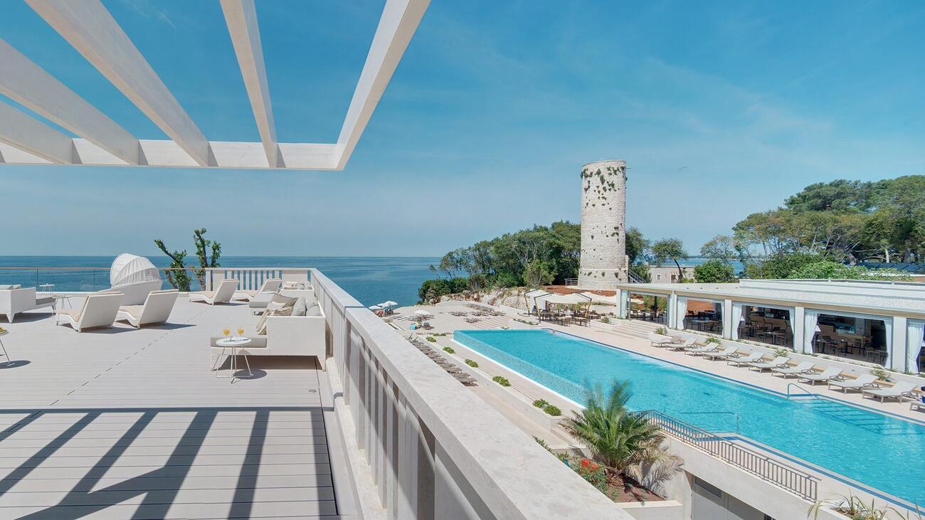 Familienurlaub in Porec Kroatien Valamar Isabella Island Resort Pool